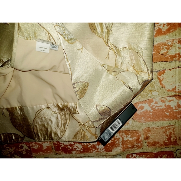 Tahari ASL Gold Natural Flora Jacquard Skirt - Picture 12 of 16